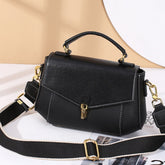 Patchwork Zipper Buckle Tote Shoulder Bag - Shah S. Sahota